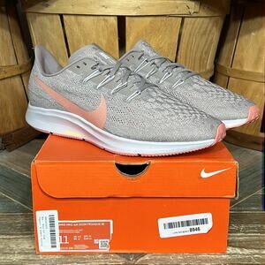 Nike Air Zoom Pegasus 36 Pumice Pink Quartz Vast Grey Running Shoes Women 11